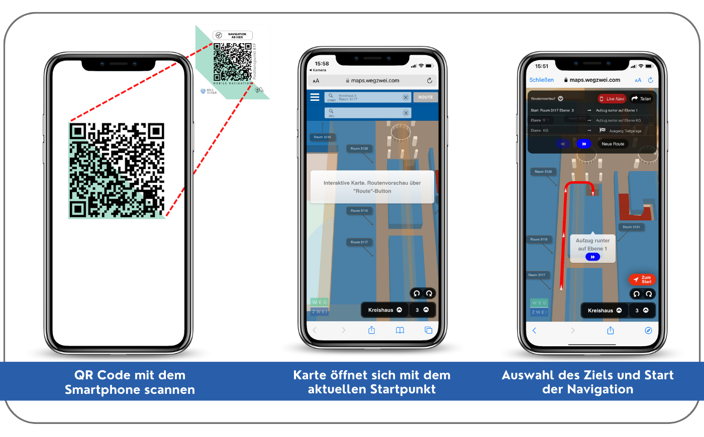 QR Code Navigation - WEGZWEI.com